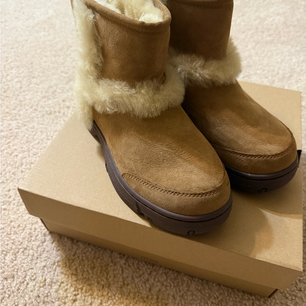 UGG Tan Shearling Winter Boots